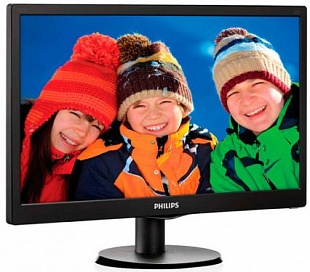Монитор LCD PHILIPS 19, 5" 203V5LSB26 (10/62) Black TN LED, Wide, 1600x900, 90/50, 1000000:1, 5ms, 200cd/m